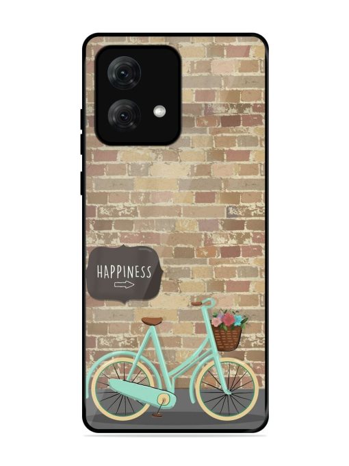 Pedaling Towards Happiness Glossy Soft Edge Case for Motorola Moto G84 (5G) Chachhi