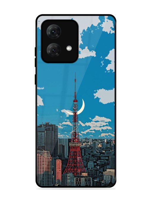 Tokyo Twilight Glossy Soft Edge Case for Motorola Moto G84 (5G) Chachhi