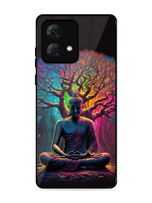 Enlightened Serenity Glossy Soft Edge Case for Motorola Moto G84 (5G) Chachhi