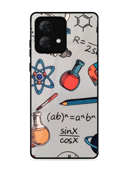 Science Doodle Glossy Soft Edge Case for Motorola Moto G84 (5G) Chachhi