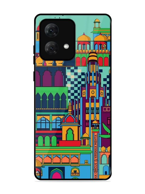 Indian Tapestry Glossy Soft Edge Case for Motorola Moto G84 (5G) Chachhi