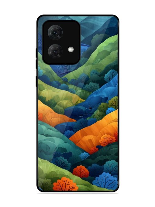 Serene Summits Glossy Soft Edge Case for Motorola Moto G84 (5G) Chachhi