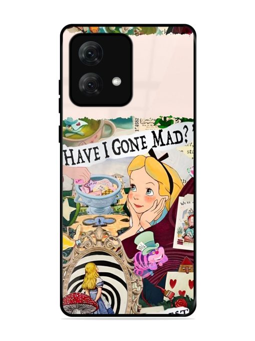 Mad Hatter'S Collage Glossy Soft Edge Case for Motorola Moto G84 (5G) Chachhi