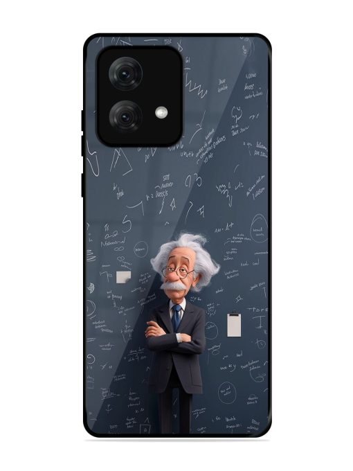 Albert Einstein Glossy Soft Edge Case for Motorola Moto G84 (5G) Chachhi