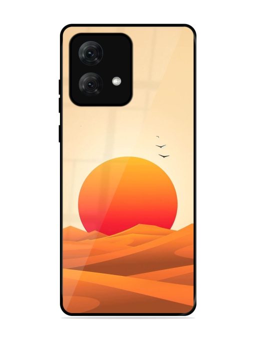 Desert Sunset Glossy Soft Edge Case for Motorola Moto G84 (5G) Chachhi