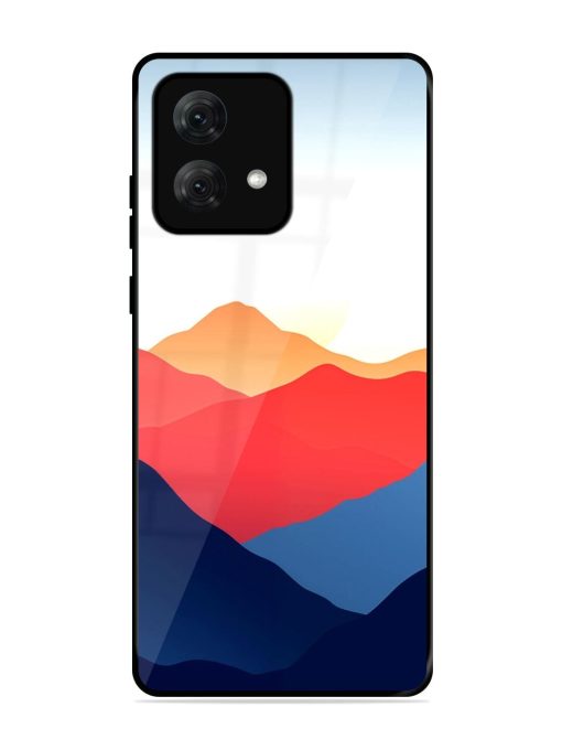 Sunset Peaks Glossy Soft Edge Case for Motorola Moto G84 (5G)