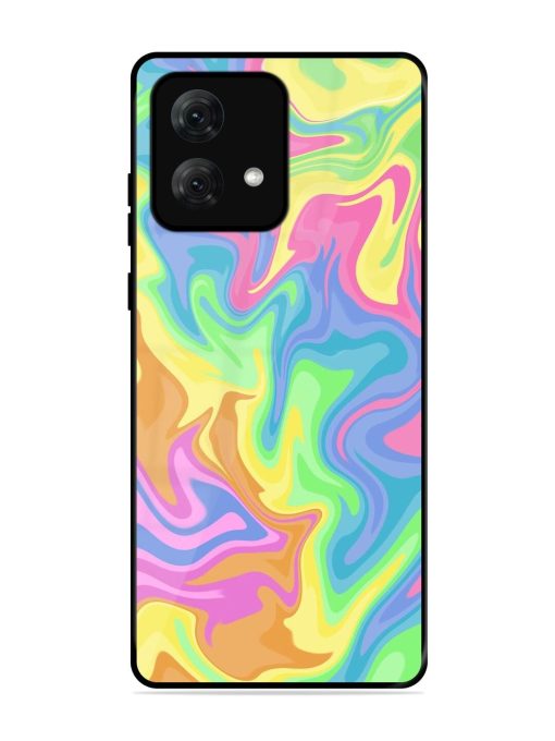 Whimsical Swirl Glossy Soft Edge Case for Motorola Moto G84 (5G) Chachhi