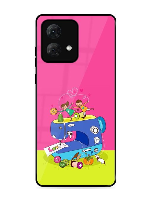 Sew Cute Glossy Soft Edge Case for Motorola Moto G84 (5G) Chachhi