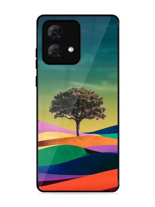 Rainbow'S Lone Sentinel Glossy Soft Edge Case for Motorola Moto G84 (5G) Chachhi