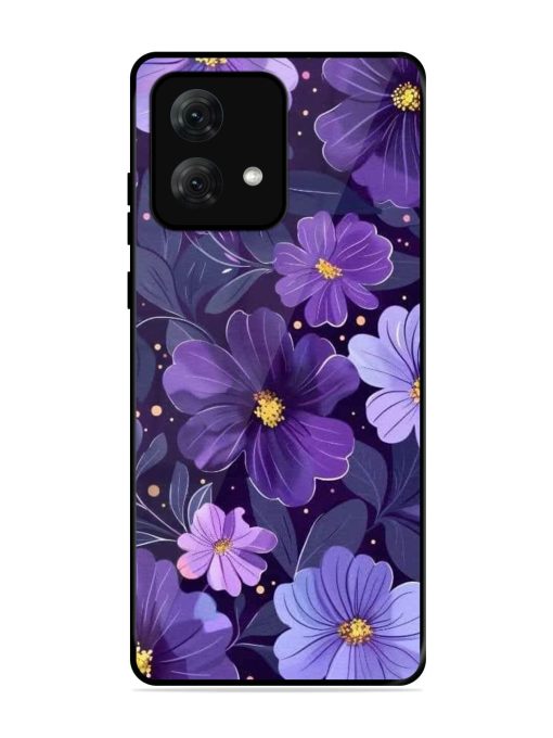 Purple Paradise Glossy Soft Edge Case for Motorola Moto G84 (5G) Chachhi