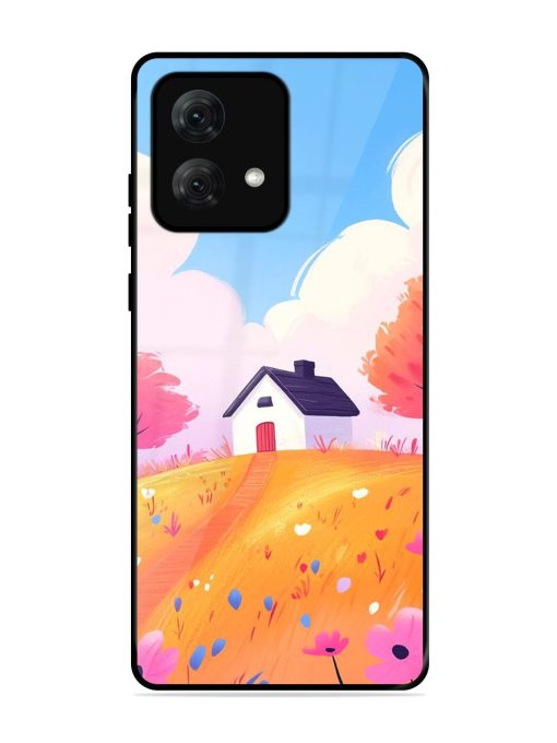 Hilltop Haven Glossy Soft Edge Case for Motorola Moto G84 (5G) Chachhi