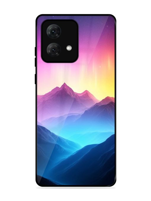 Cosmic Mountains Glossy Soft Edge Case for Motorola Moto G84 (5G) Chachhi