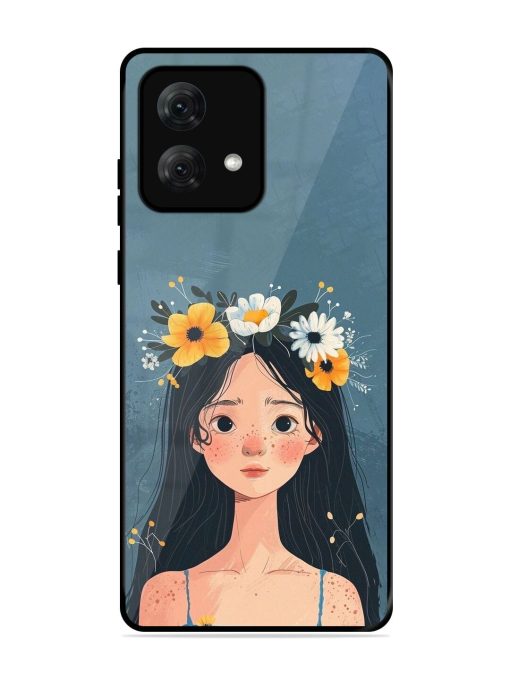 Gurl Art Glossy Soft Edge Case for Motorola Moto G84 (5G) Chachhi