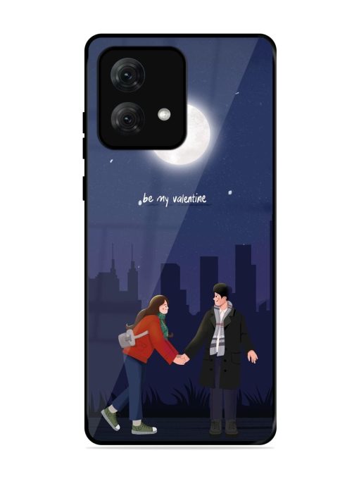 Moonlight Proposal Glossy Soft Edge Case for Motorola Moto G84 (5G) Chachhi