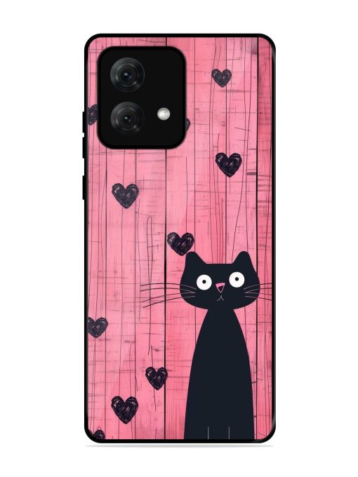 Feline Valentine'S Day Glossy Soft Edge Case for Motorola Moto G84 (5G) Chachhi