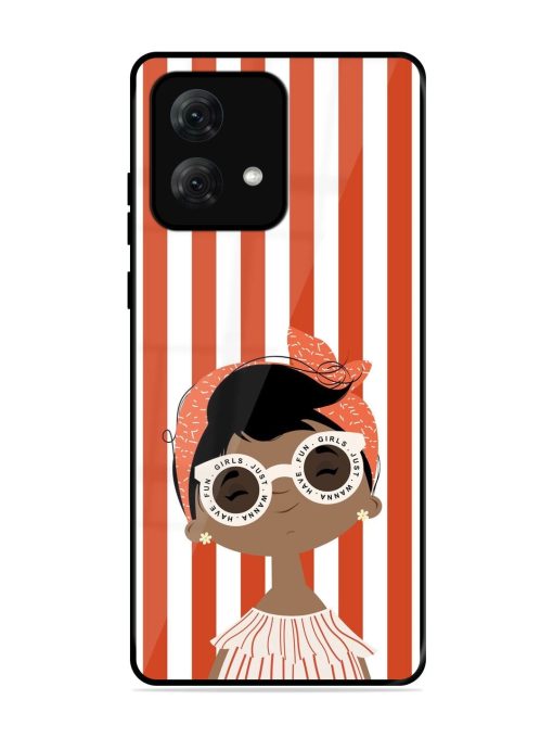 Girls Just Wanna Have Fun Glossy Soft Edge Case for Motorola Moto G84 (5G) Chachhi