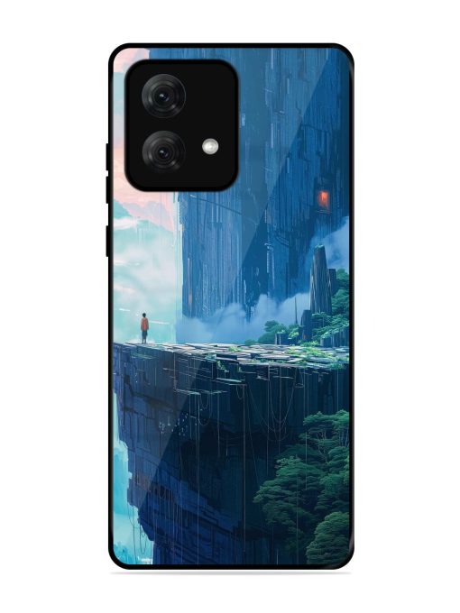 Solitude In The Sky Glossy Soft Edge Case for Motorola Moto G84 (5G) Chachhi