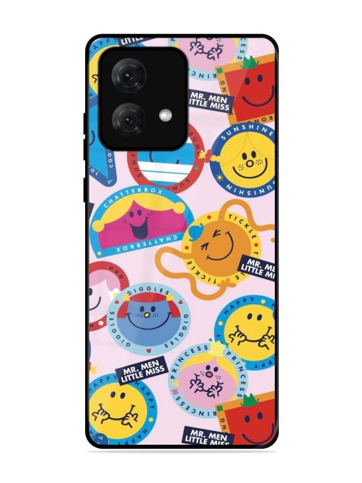 Whimsical Mr. Men & Little Miss Glossy Soft Edge Case for Motorola Moto G84 (5G) Chachhi