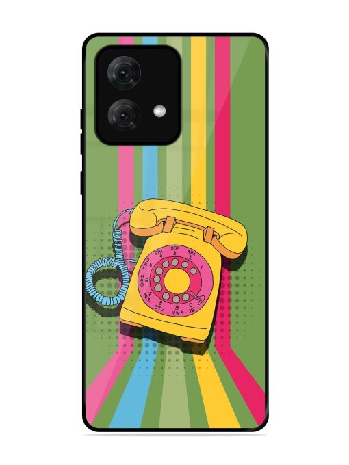 Retro Dialer Glossy Soft Edge Case for Motorola Moto G84 (5G) Chachhi