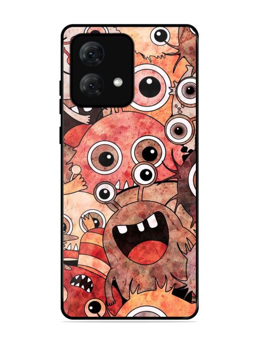 Monster Mash Glossy Soft Edge Case for Motorola Moto G84 (5G) Chachhi