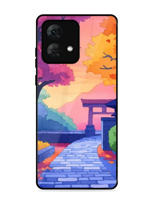 Autumnal Serenity Glossy Soft Edge Case for Motorola Moto G84 (5G) Chachhi