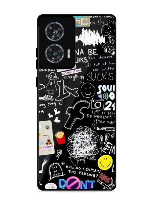 Doodle Diary Glossy Soft Edge Case for Motorola Moto G85 (5G) Chachhi