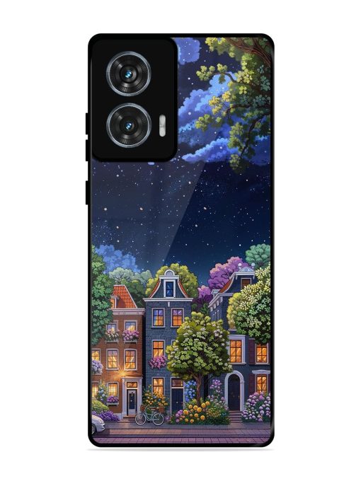 Moonlit Streets Glossy Soft Edge Case for Motorola Moto G85 (5G) Chachhi