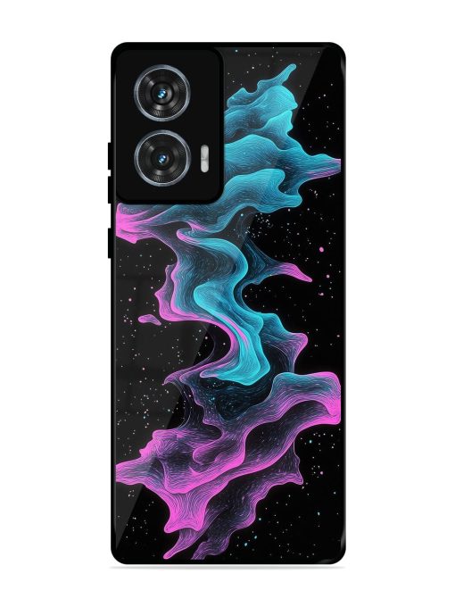 Cosmic Currents Glossy Soft Edge Case for Motorola Moto G85 (5G) Chachhi