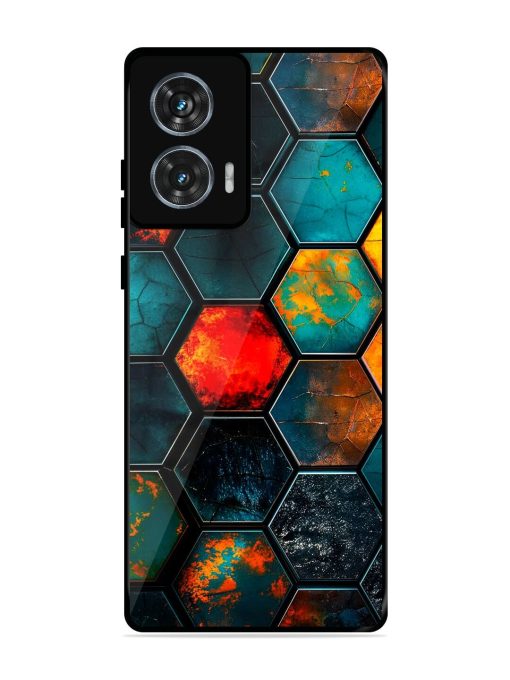 Hexagon Hive Glossy Soft Edge Case for Motorola Moto G85 (5G) Chachhi