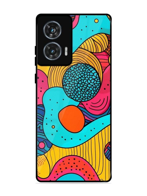 Psychedelic Patterns Glossy Soft Edge Case for Motorola Moto G85 (5G) Chachhi