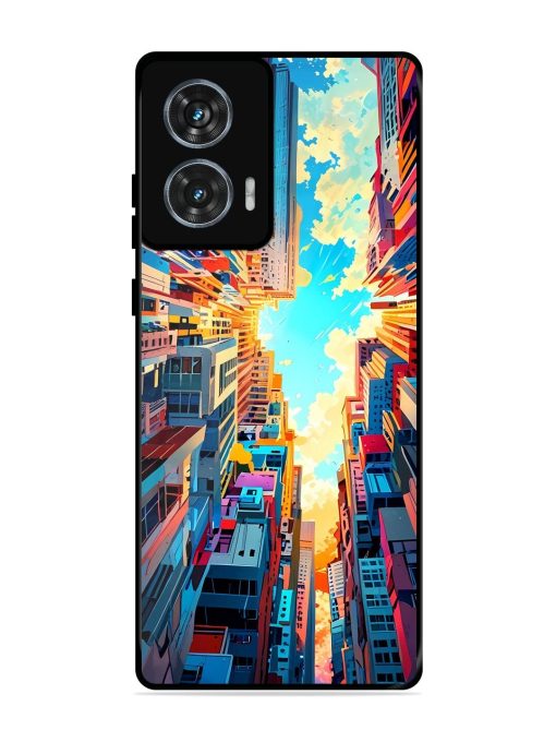 Skyward City Glossy Soft Edge Case for Motorola Moto G85 (5G) Chachhi