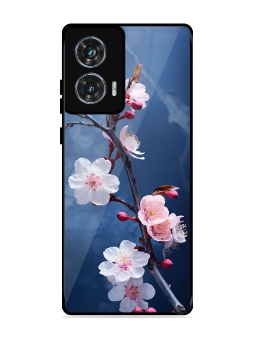 Delicate Blossoms Glossy Soft Edge Case for Motorola Moto G85 (5G) Chachhi