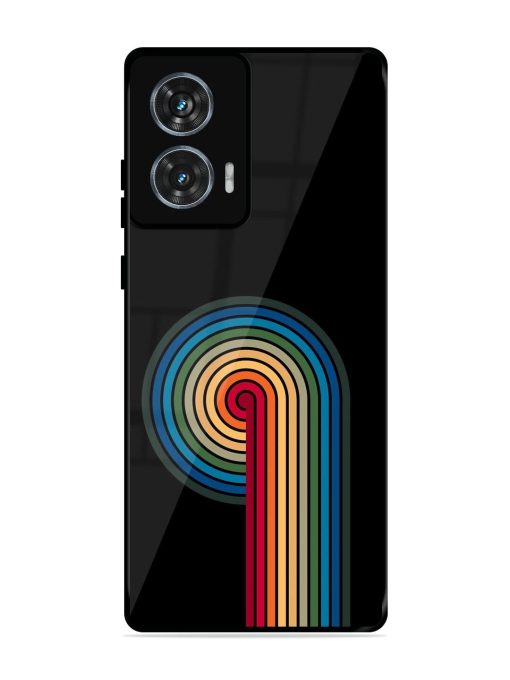 Rainbow Ripple Glossy Soft Edge Case for Motorola Moto G85 (5G) Chachhi