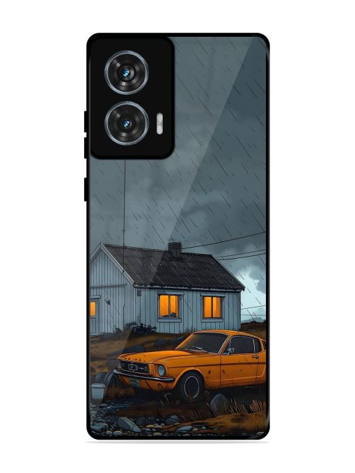 Rainy Day Retreat Glossy Soft Edge Case for Motorola Moto G85 (5G) Chachhi