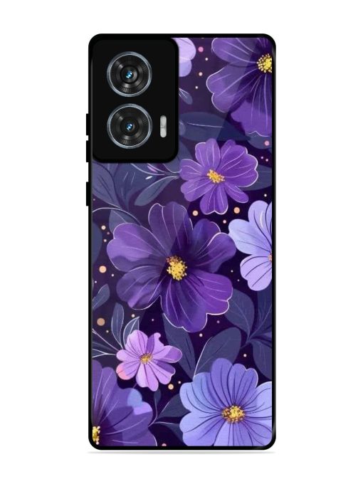 Purple Paradise Glossy Soft Edge Case for Motorola Moto G85 (5G) Chachhi