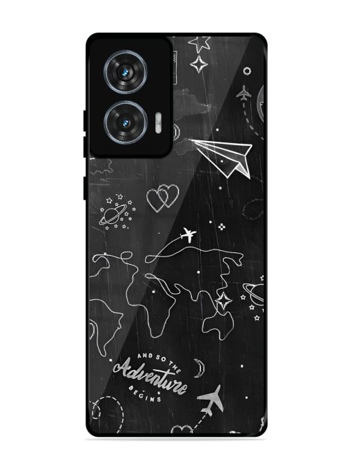 Wanderlust Sketchbook Glossy Soft Edge Case for Motorola Moto G85 (5G) Chachhi