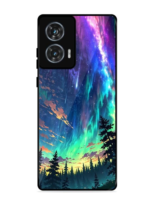 Cosmic Canvas Glossy Soft Edge Case for Motorola Moto G85 (5G) Chachhi