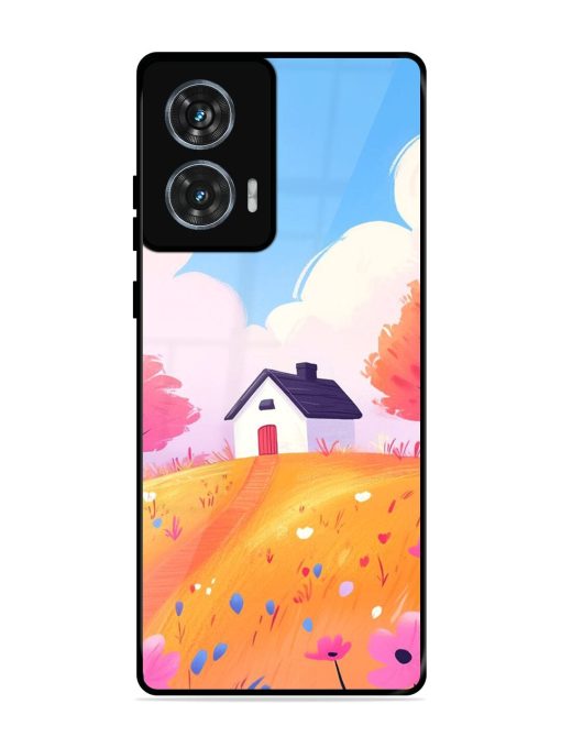 Hilltop Haven Glossy Soft Edge Case for Motorola Moto G85 (5G) Chachhi