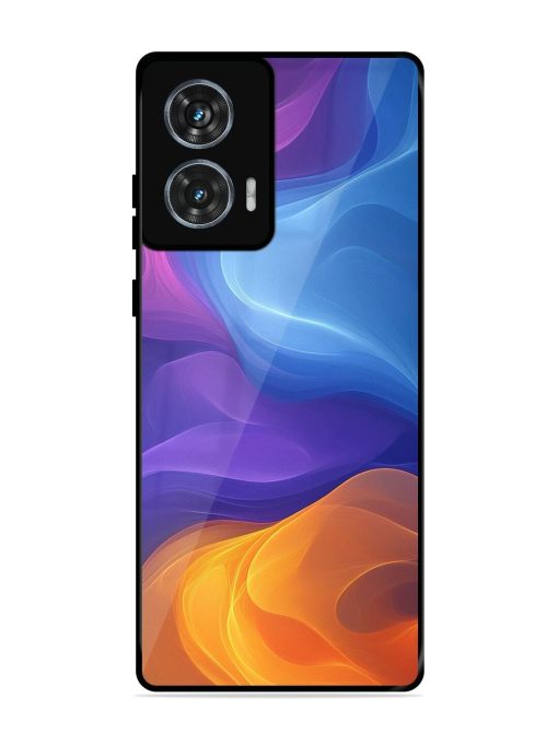 Cosmic Currents Glossy Soft Edge Case for Motorola Moto G85 (5G) Chachhi