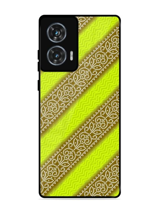 Golden Bandana Bliss Glossy Soft Edge Case for Motorola Moto G85 (5G) Chachhi