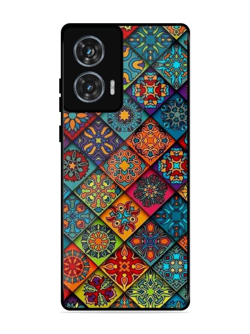 Patchwork Mandala Mosaic Glossy Soft Edge Case for Motorola Moto G85 (5G) Chachhi