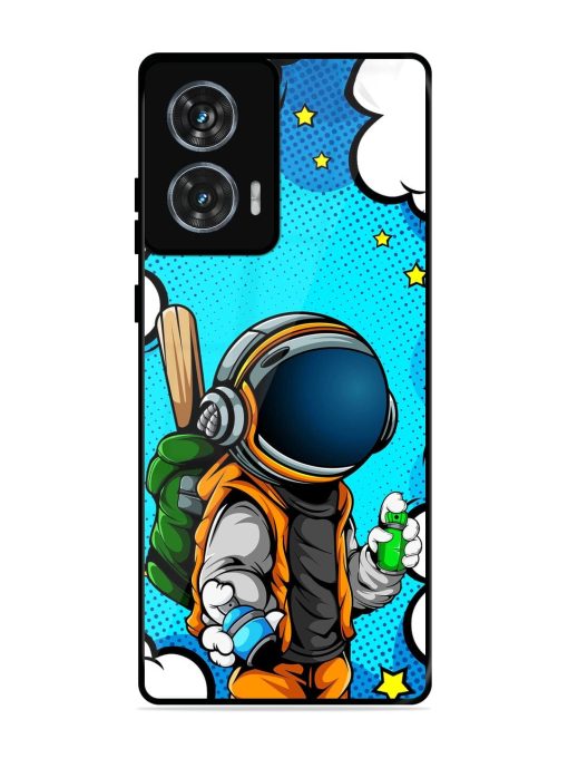 Space Graffiti Artist Glossy Soft Edge Case for Motorola Moto G85 (5G) Chachhi