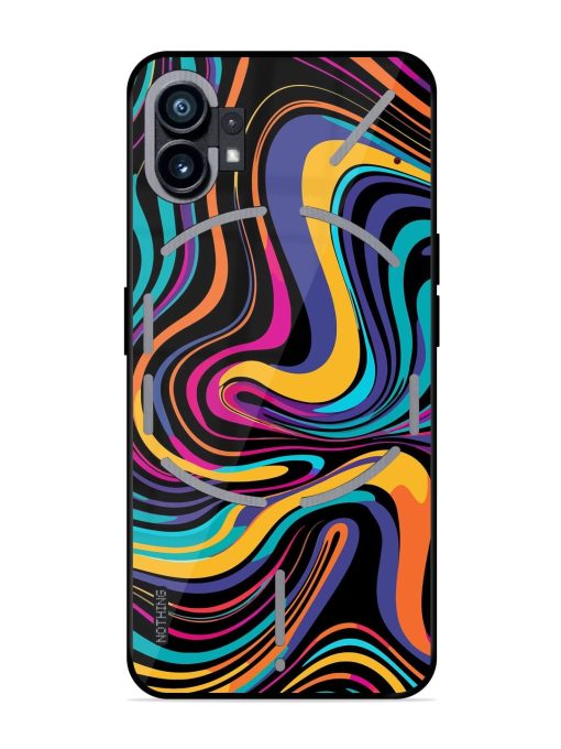 Psychedelic Swirl Glossy Soft Edge Case for Nothing Phone 1 Chachhi