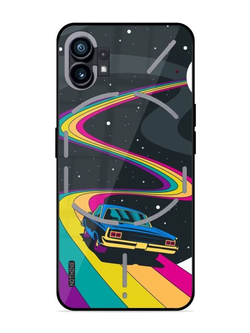 Rainbow Road Glossy Soft Edge Case for Nothing Phone 1 Chachhi