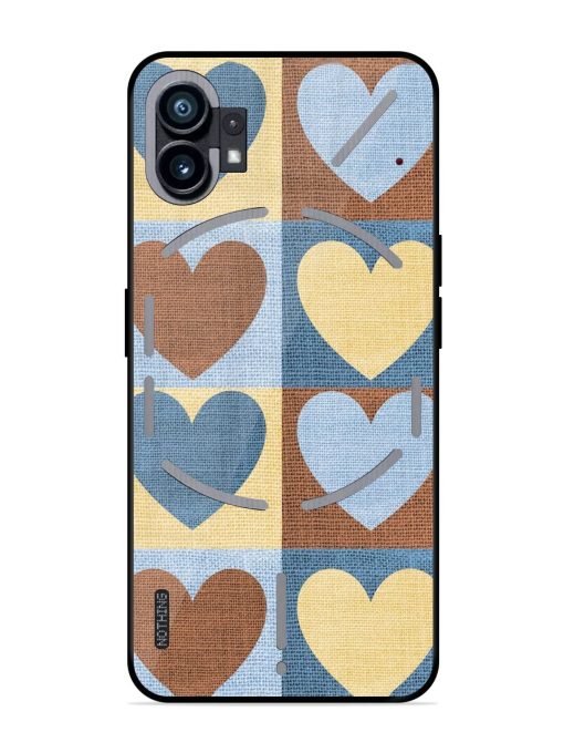 Hearts On Canvas Glossy Soft Edge Case for Nothing Phone 1 Chachhi