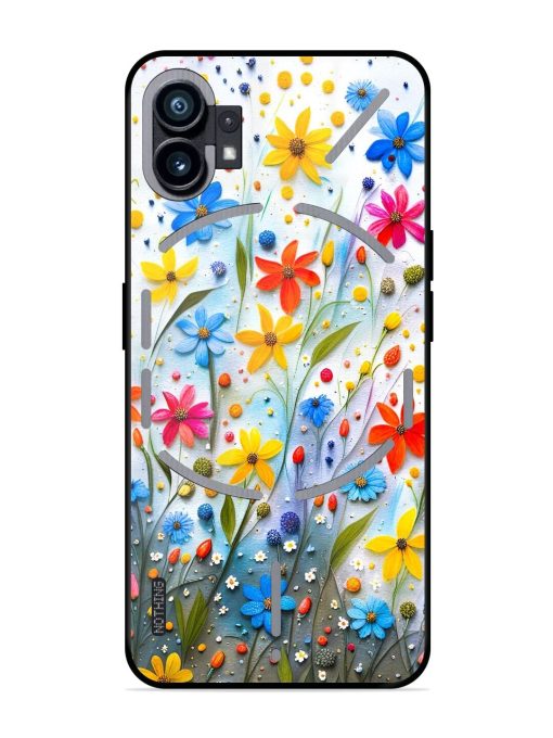 Vibrant Floral Glossy Soft Edge Case for Nothing Phone 1 Chachhi