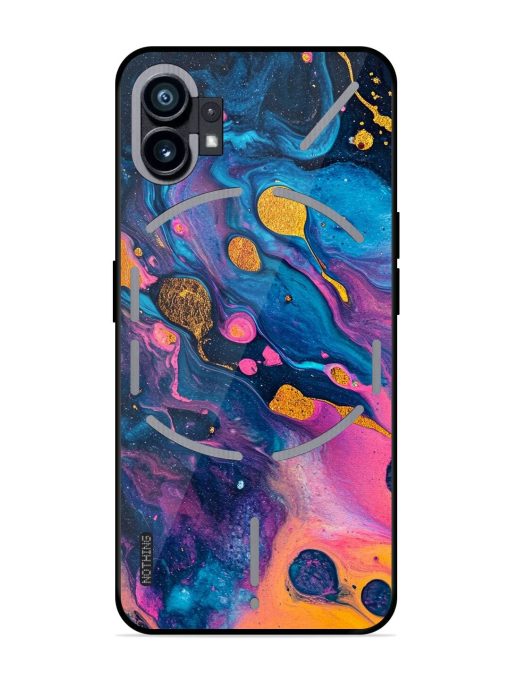 Cosmic Swirl Glossy Soft Edge Case for Nothing Phone 1 Chachhi