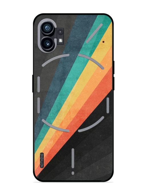 Retro Spectrum Glossy Soft Edge Case for Nothing Phone 1 Chachhi