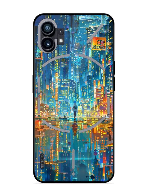 Neon Metropolis Glossy Soft Edge Case for Nothing Phone 1 Chachhi