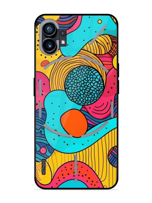 Psychedelic Patterns Glossy Soft Edge Case for Nothing Phone 1 Chachhi